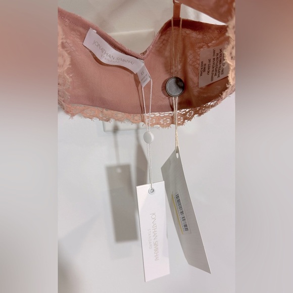 NWT Jonathan Simkhai Lace Bralette Desert Rose Pink XS - Picture 9 of 9